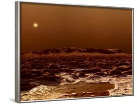 A View from the Edge of the Southern Polar Cap of Mars-null-Framed Photographic Print