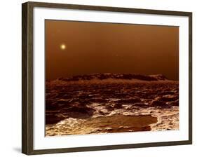 A View from the Edge of the Southern Polar Cap of Mars-null-Framed Photographic Print