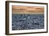 A view from the Mori Building of sunset over Tokyo-Sheila Haddad-Framed Photographic Print