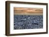 A view from the Mori Building of sunset over Tokyo-Sheila Haddad-Framed Photographic Print