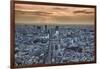 A view from the Mori Building of sunset over Tokyo-Sheila Haddad-Framed Photographic Print
