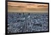 A view from the Mori Building of sunset over Tokyo-Sheila Haddad-Framed Photographic Print