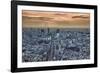 A view from the Mori Building of sunset over Tokyo-Sheila Haddad-Framed Photographic Print