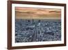 A view from the Mori Building of sunset over Tokyo-Sheila Haddad-Framed Photographic Print