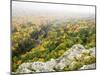 A View from the Summit Peak of the Big Carp River in Autumn at Porcupine Mountains Wilderness State-Julianne Eggers-Mounted Photographic Print