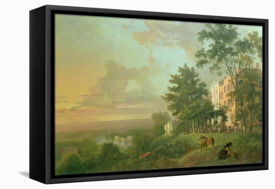 A View from the Terrace, Richmond Hill-Carl Frederic Aagaard-Framed Stretched Canvas