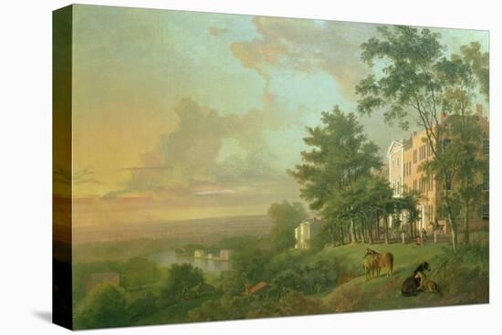 A View from the Terrace, Richmond Hill-Carl Frederic Aagaard-Stretched Canvas