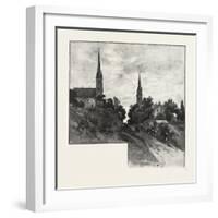 A View in Belleville, Canada, Nineteenth Century-null-Framed Giclee Print
