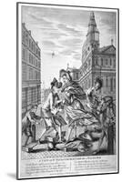 A view in St Paul's Churchyard on a windy day', 1740-Anon-Mounted Giclee Print