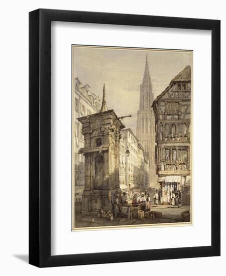 A View in Strasbourg, 1822-Samuel Prout-Framed Giclee Print