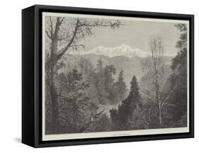 A View in the Himalayas-null-Framed Stretched Canvas