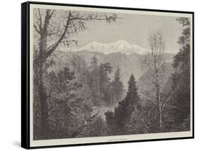 A View in the Himalayas-null-Framed Stretched Canvas