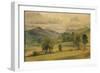 A View in the Lake District, C.1800S (Watercolour)-John Constable-Framed Premium Giclee Print
