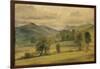 A View in the Lake District, C.1800S (Watercolour)-John Constable-Framed Giclee Print