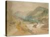 A View in Val D'Aosta-J. M. W. Turner-Stretched Canvas
