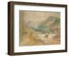 A View in Val D'Aosta-J. M. W. Turner-Framed Giclee Print