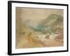 A View in Val D'Aosta-J. M. W. Turner-Framed Giclee Print