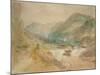 A View in Val D'Aosta-J. M. W. Turner-Mounted Giclee Print