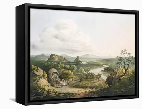 A View near the Roode Sand Pass at the Cape of Good Hope, engraved by J. Bluck-Henry Salt-Framed Stretched Canvas