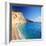 A View of a Beach at Lefkada Island, Greece, Shot with a Tilt and Shift Lens-Ljsphotography-Framed Photographic Print