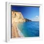 A View of a Beach at Lefkada Island, Greece, Shot with a Tilt and Shift Lens-Ljsphotography-Framed Photographic Print