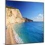 A View of a Beach at Lefkada Island, Greece, Shot with a Tilt and Shift Lens-Ljsphotography-Mounted Photographic Print