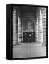 A View of a Cadet Looking at the Football Schedule for the Annapolis Naval Academy-David Scherman-Framed Stretched Canvas