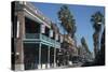 A View of a City Street in Ybor City, Tampa, with the Local High Street and Buildings in View-Natalie Tepper-Stretched Canvas