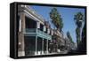 A View of a City Street in Ybor City, Tampa, with the Local High Street and Buildings in View-Natalie Tepper-Framed Stretched Canvas