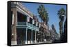A View of a City Street in Ybor City, Tampa, with the Local High Street and Buildings in View-Natalie Tepper-Framed Stretched Canvas