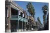 A View of a City Street in Ybor City, Tampa, with the Local High Street and Buildings in View-Natalie Tepper-Stretched Canvas