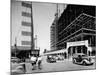 A View of a Construction Site in Houston-null-Mounted Photographic Print