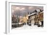 A View of a Dutch Town in Winter-Willem Koekkoek-Framed Giclee Print