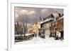 A View of a Dutch Town in Winter-Willem Koekkoek-Framed Giclee Print