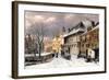 A View of a Dutch Town in Winter-Willem Koekkoek-Framed Giclee Print