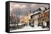 A View of a Dutch Town in Winter-Willem Koekkoek-Framed Stretched Canvas