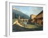 A View of a Fortified Aqueduct-Joseph August Knip-Framed Art Print