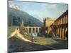 A View of a Fortified Aqueduct-Joseph August Knip-Mounted Art Print