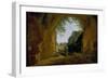 A View of a Garden, Seen from Within a Roman Vault, 1802 - 1824-Francois-Marius Granet-Framed Giclee Print