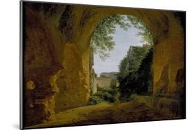 A View of a Garden, Seen from Within a Roman Vault, 1802 - 1824-Francois-Marius Granet-Mounted Giclee Print