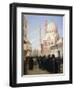 A View of a Street of the Citadel in Cairo with Ibrahim Agka Mosque, 1907-George Alfred Williams-Framed Giclee Print