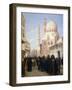 A View of a Street of the Citadel in Cairo with Ibrahim Agka Mosque, 1907-George Alfred Williams-Framed Giclee Print