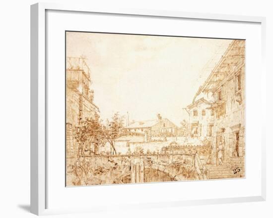 A View of a Terrace in Padua-null-Framed Giclee Print