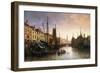 A View of Amsterdam, the Netherlands-Charles Euphrasie Kuwasseg-Framed Giclee Print