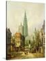 A View of Antwerp-Pieter Cornelis Dommershuijzen-Stretched Canvas