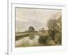 A View of Arleux from the Marshes of Palluel-Jean-Baptiste-Camille Corot-Framed Giclee Print