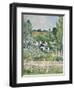 A View of Auvers-Sur-Oise, the Fence, C.1873-Paul Cézanne-Framed Premium Giclee Print