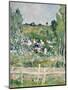 A View of Auvers-Sur-Oise, the Fence, C.1873-Paul Cézanne-Mounted Premium Giclee Print