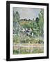 A View of Auvers-Sur-Oise, the Fence, C.1873-Paul Cézanne-Framed Giclee Print