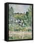 A View of Auvers-Sur-Oise, the Fence, C.1873-Paul Cézanne-Framed Stretched Canvas